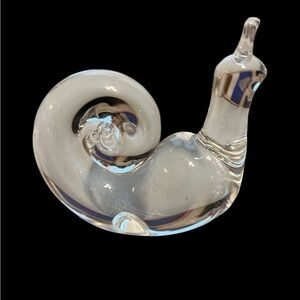 Steuben Crystal Snail figurine